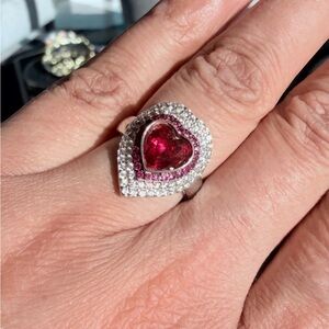 925 silver heart ring